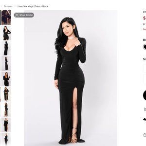 Long Black Gown, Black Prom Dress Fashion Nova